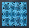 Thumbnail Celtic Knot in Blue on Black