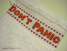 Thumbnail Dont Panic cross stitch design